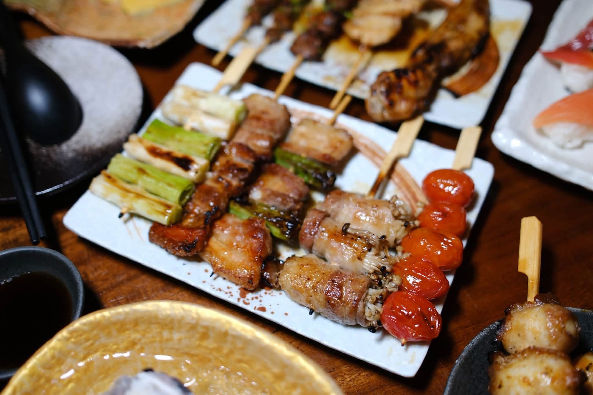 Combo 5 xiên nướng than